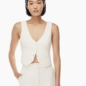 Wilfred desire vest in light birch